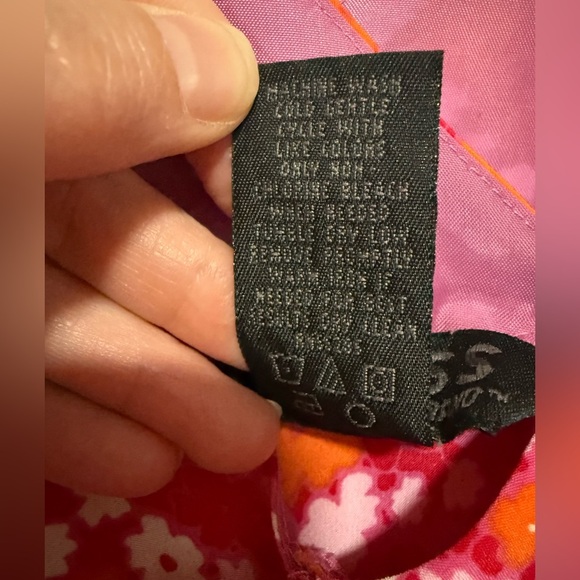 Express Vintage Y2K Ditsy Floral Pink Sleeveless Midi Dress Size 9/10 Babydoll - Picture 9 of 9